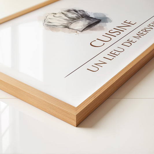 Kochmütze Aquarell Vintage