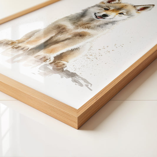 Welpen Porträt Aquarell Stil