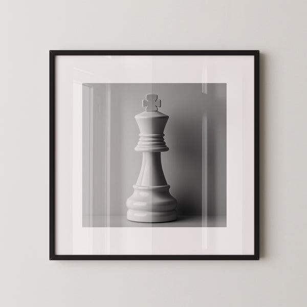 Schachfigur König Minimalistisch