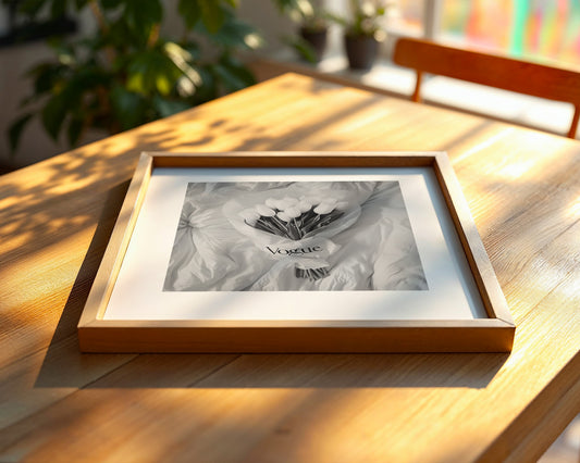 Weiße Tulpen Bouquet Schwarzweiß