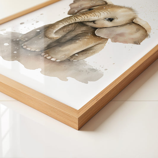 Niedliches Elefantenbaby Aquarell