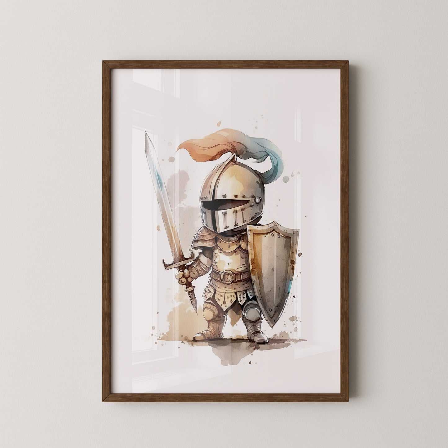 Ritter Aquarell Miniaturen Stil
