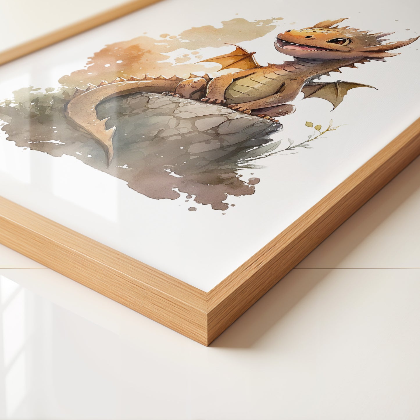 Niedlicher Drache Aquarell