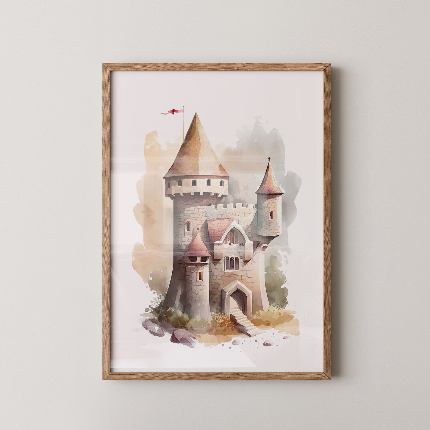 Märchenschloss Aquarell