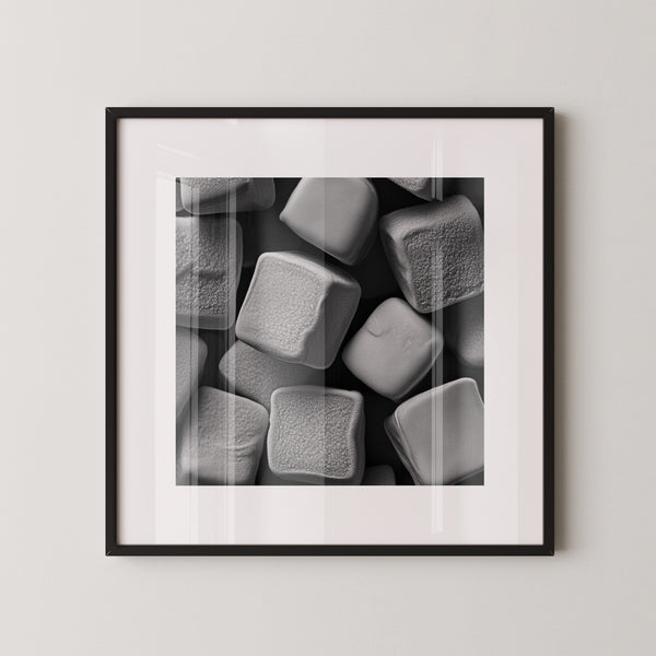 Zuckerwürfel Textur Schwarzweiß