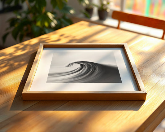 Welle abstrakt Schwarzweiß