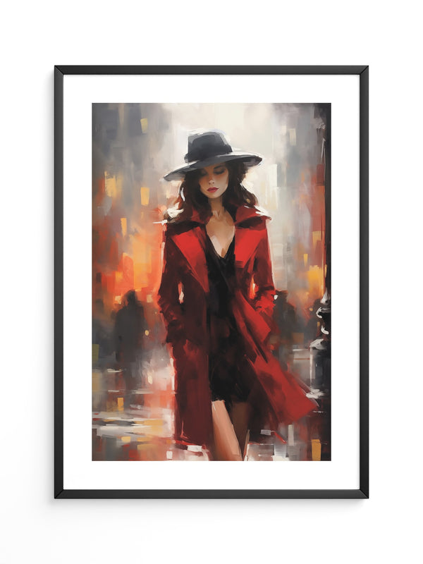 Die Dame in Rot