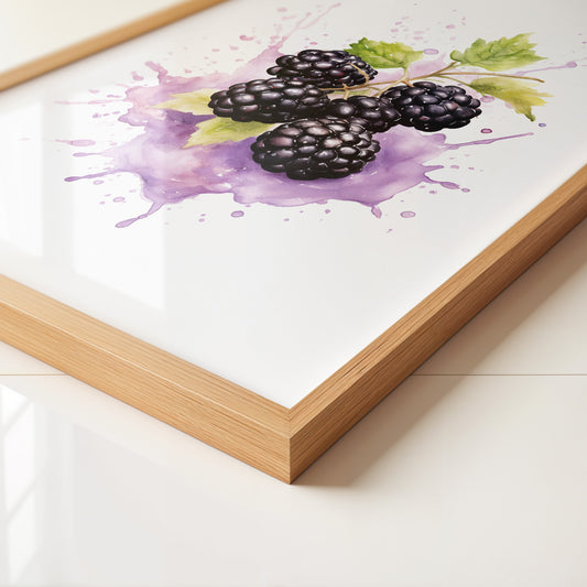 Brombeeren Aquarell Spritzer