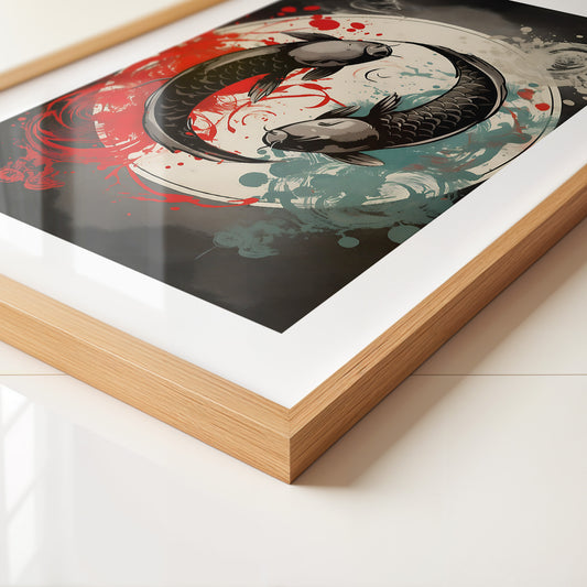 Koi Yin Yang Farbenpracht