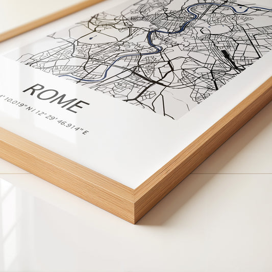 Rom Karte minimalistisch