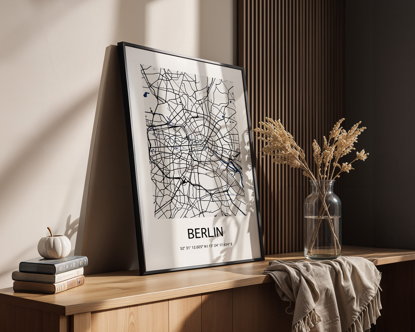 Berlin Stadtplan Schwarz Weiß