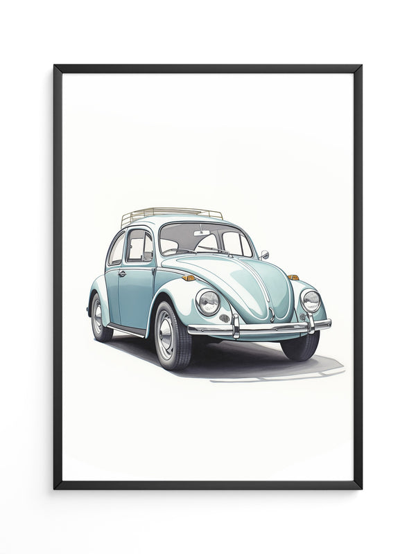 Käfer Hellblau Illustration