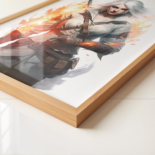 Kriegerin Flammen Dynamik