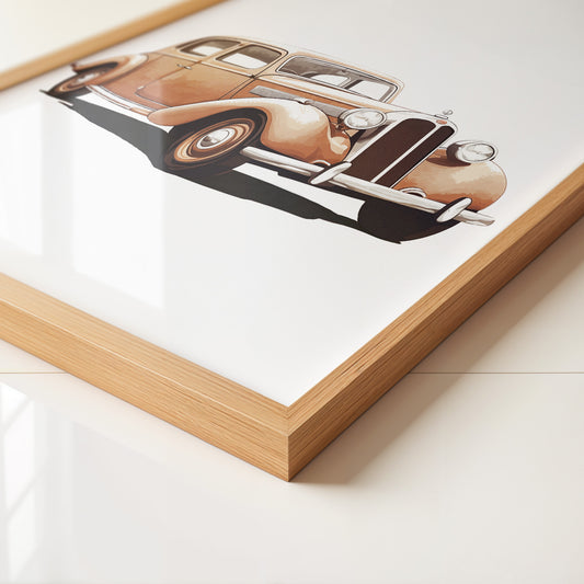 Oldtimer Beige Illustration