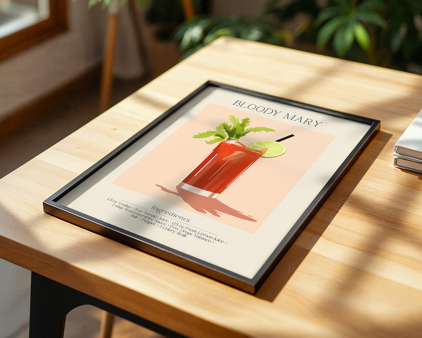 Bloody Mary Cocktail Illustration