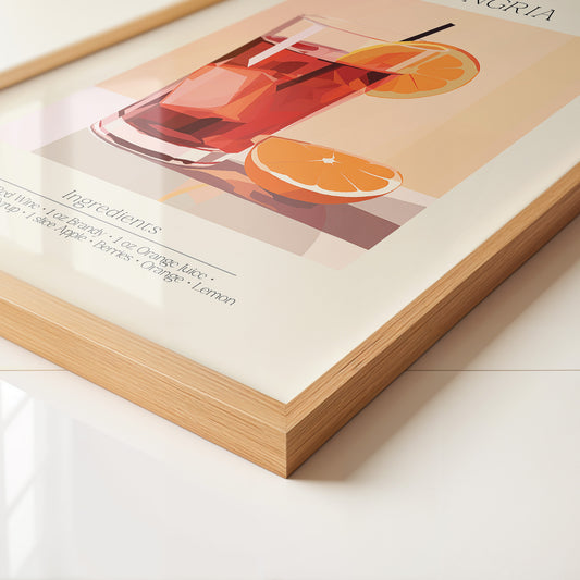 Sangria Glas pastellfarben