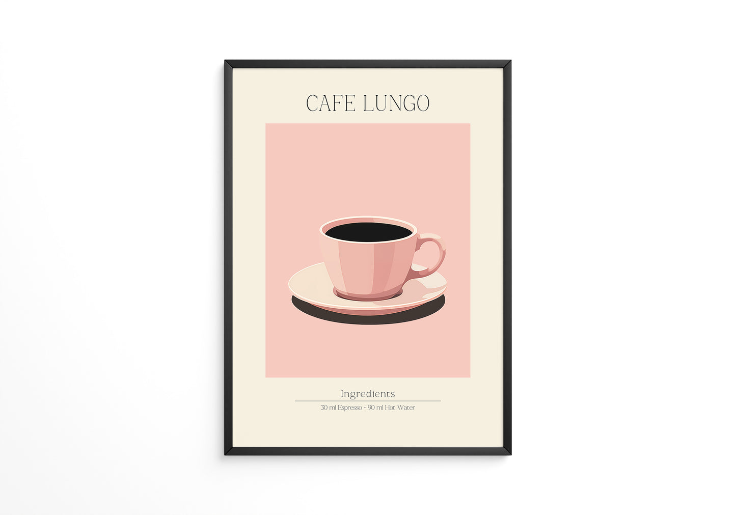 Kaffeetasse rosa minimalistisch