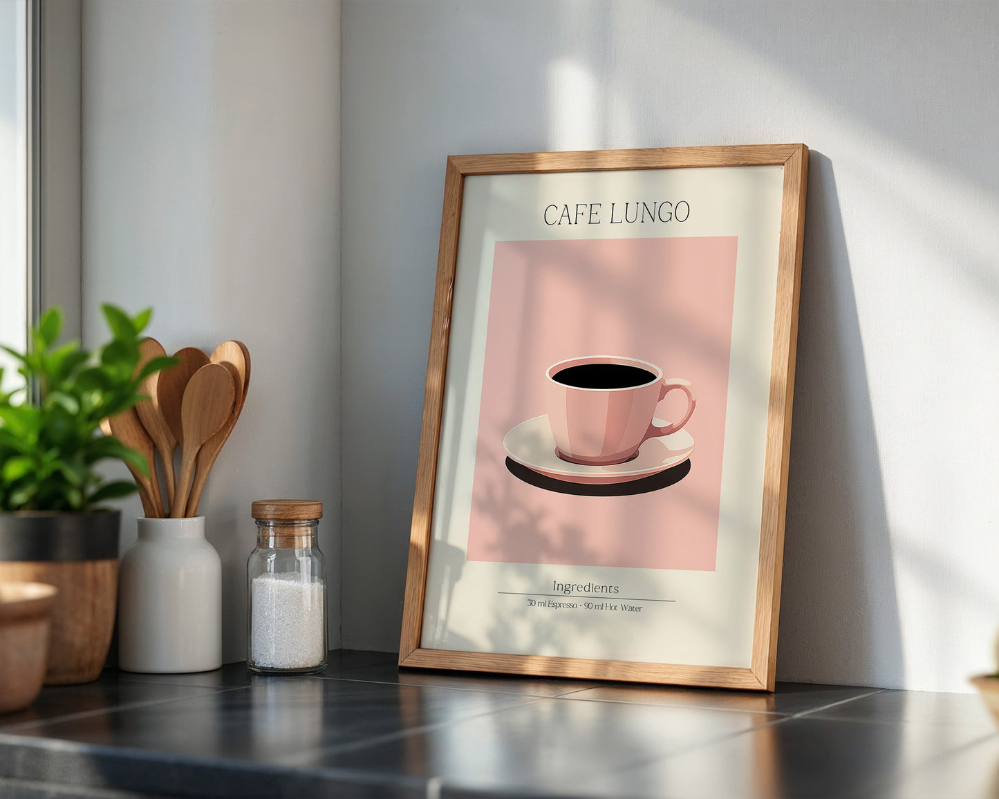 Kaffeetasse rosa minimalistisch