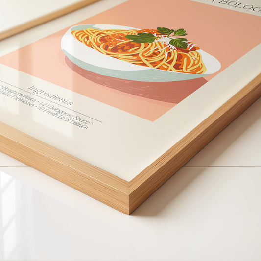 Spaghetti Bolognese Pastellfarben