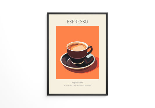 Espressotasse Orange Retro