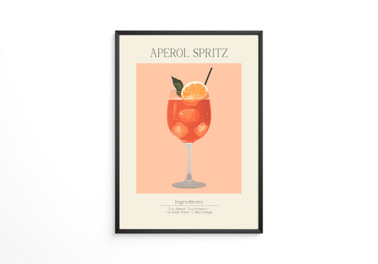 Aperol Spritz Illustration Orange