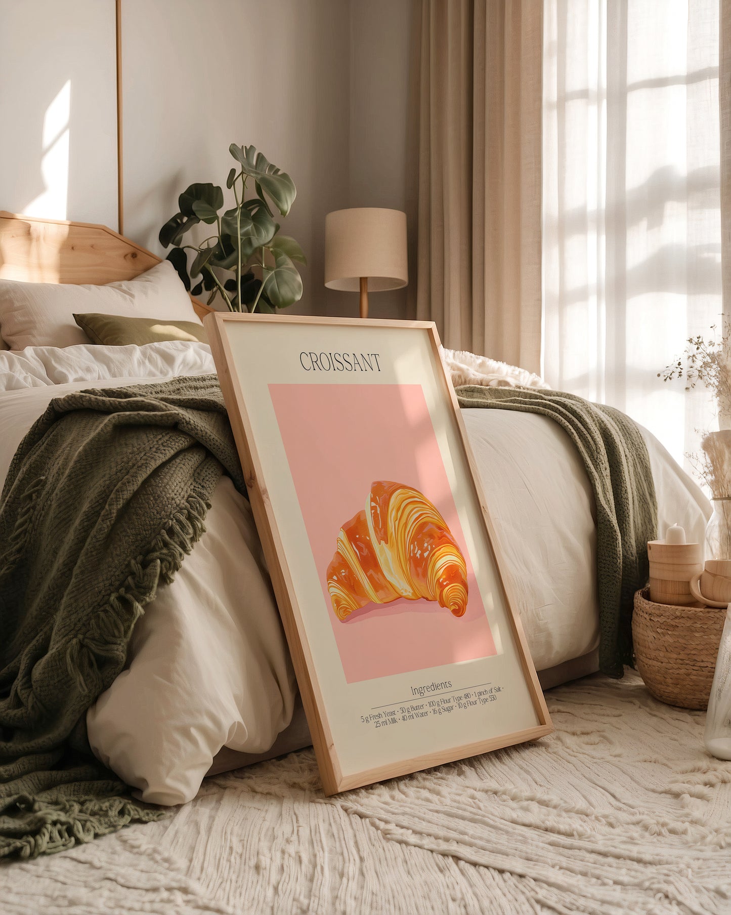 Croissant Pastell Retro