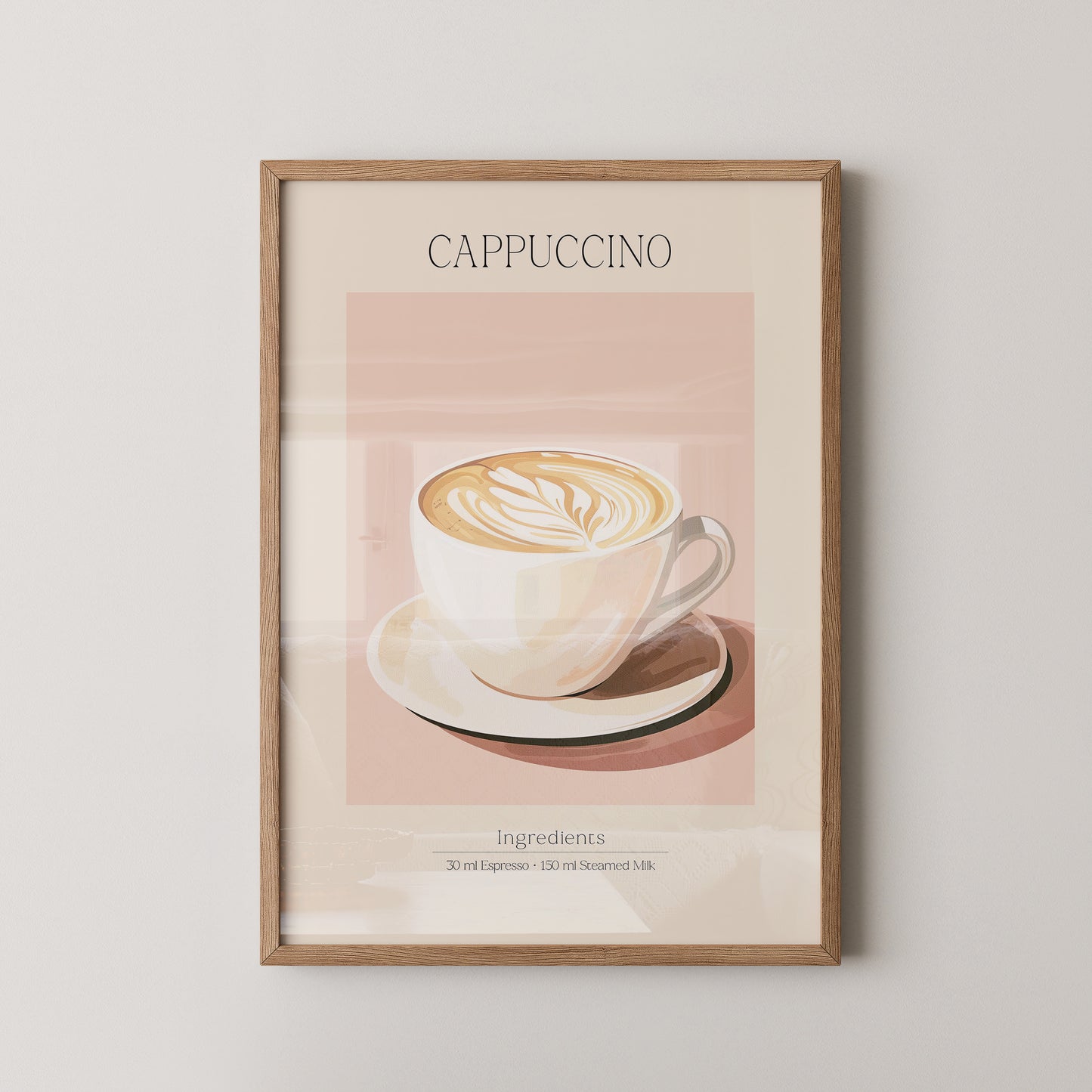 Cappuccino Tasse Retro-Stil