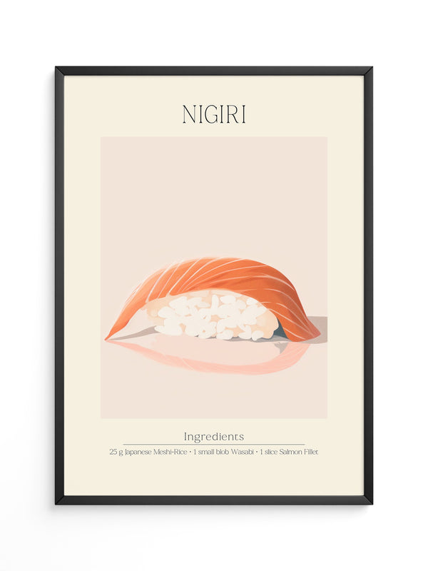 Nigiri Sushi minimalistisch