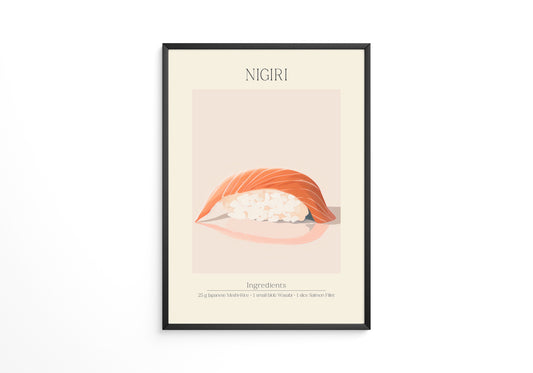 Nigiri Sushi minimalistisch