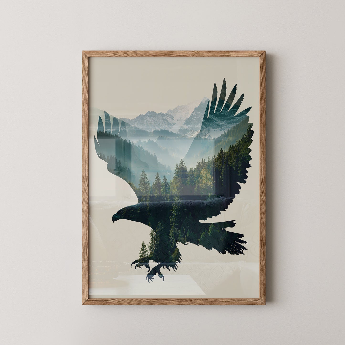 Adler Wald Silhouette