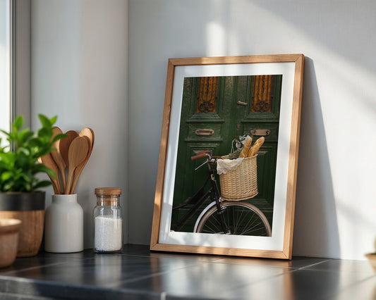 Fahrradkorb Brote rustikal