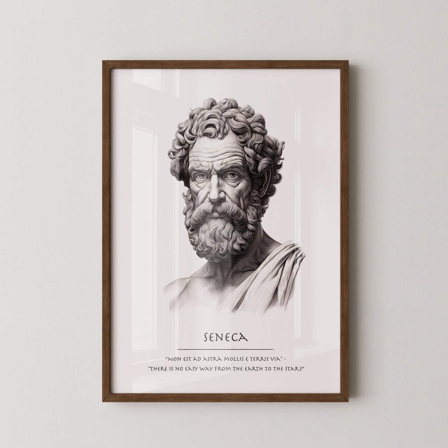 Seneca Büste klassisch schwarzweiß