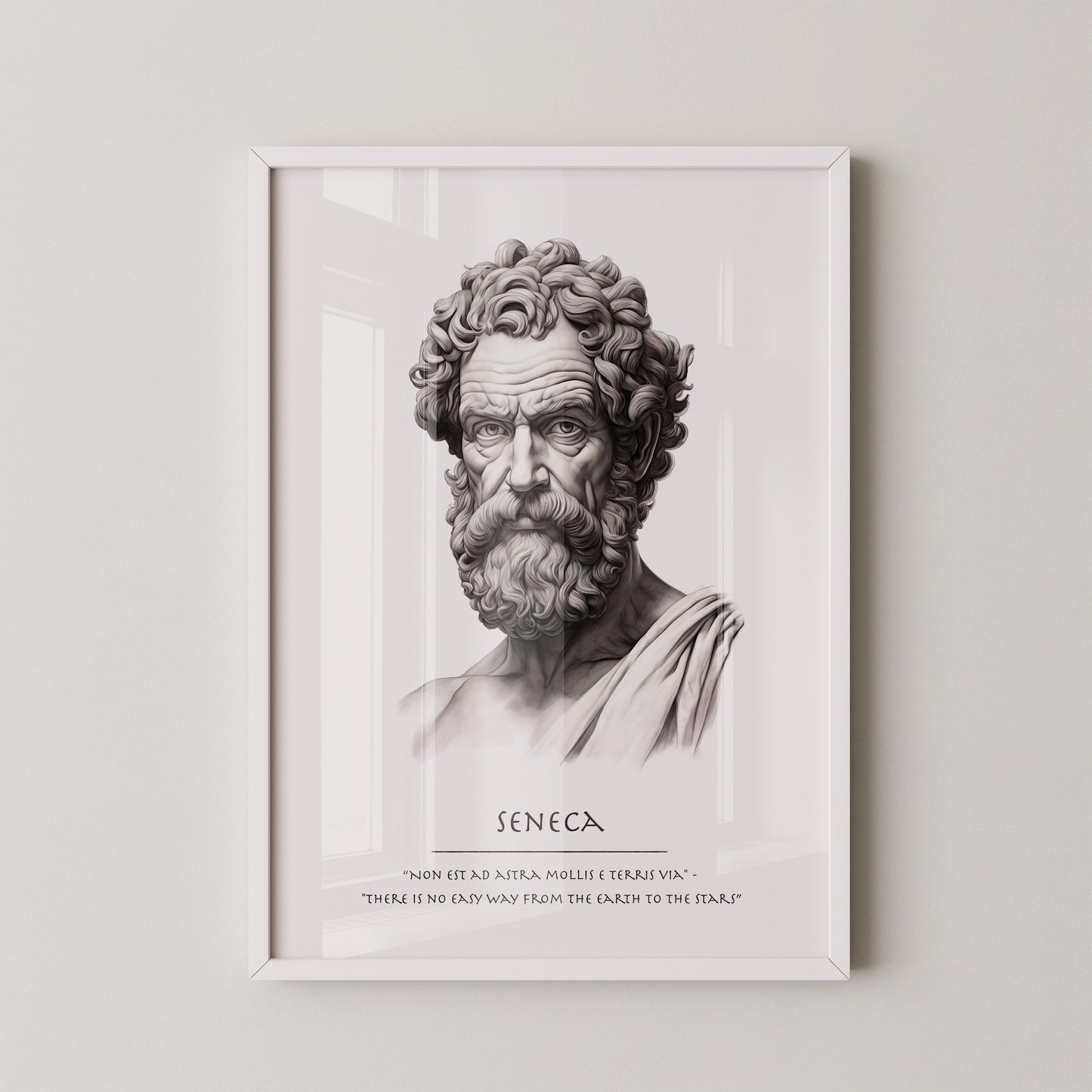 Seneca Büste klassisch schwarzweiß
