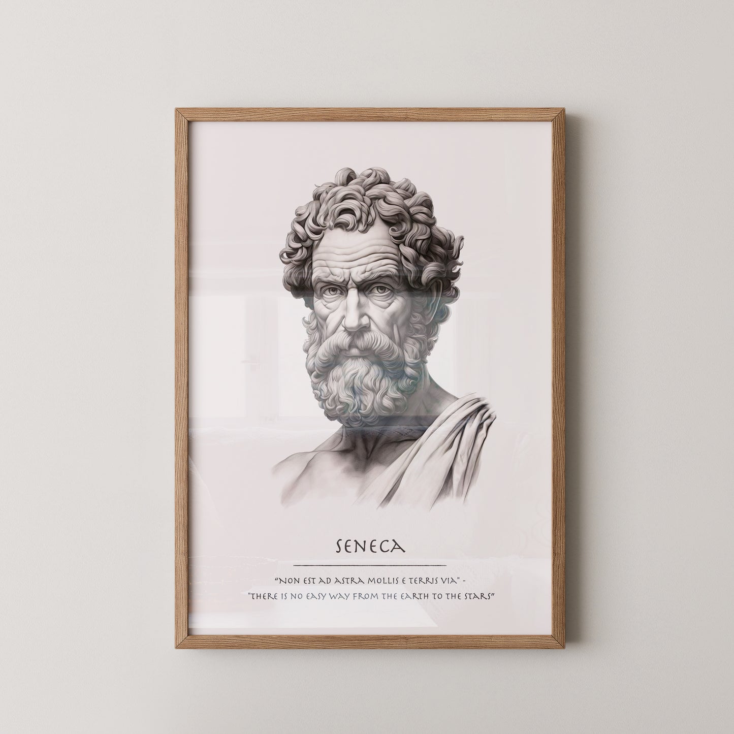 Seneca Büste klassisch schwarzweiß