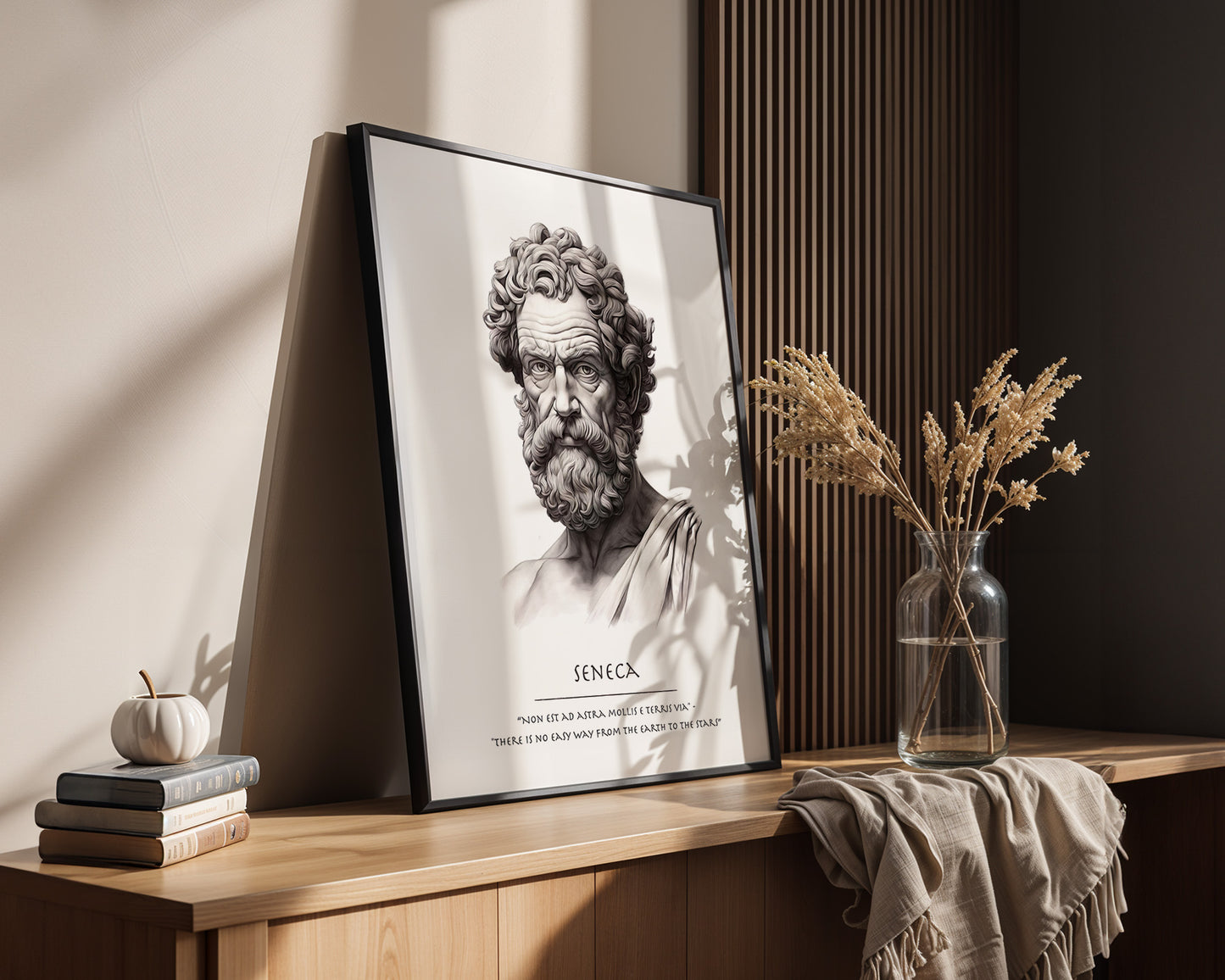 Seneca Büste klassisch schwarzweiß
