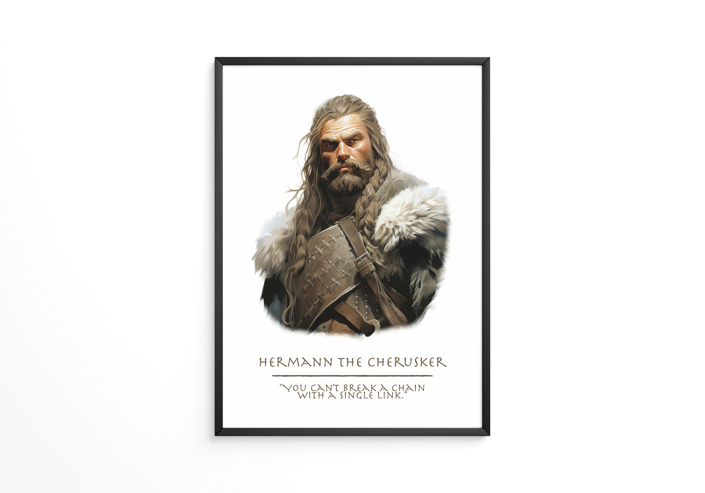 Kriegerporträt traditionell