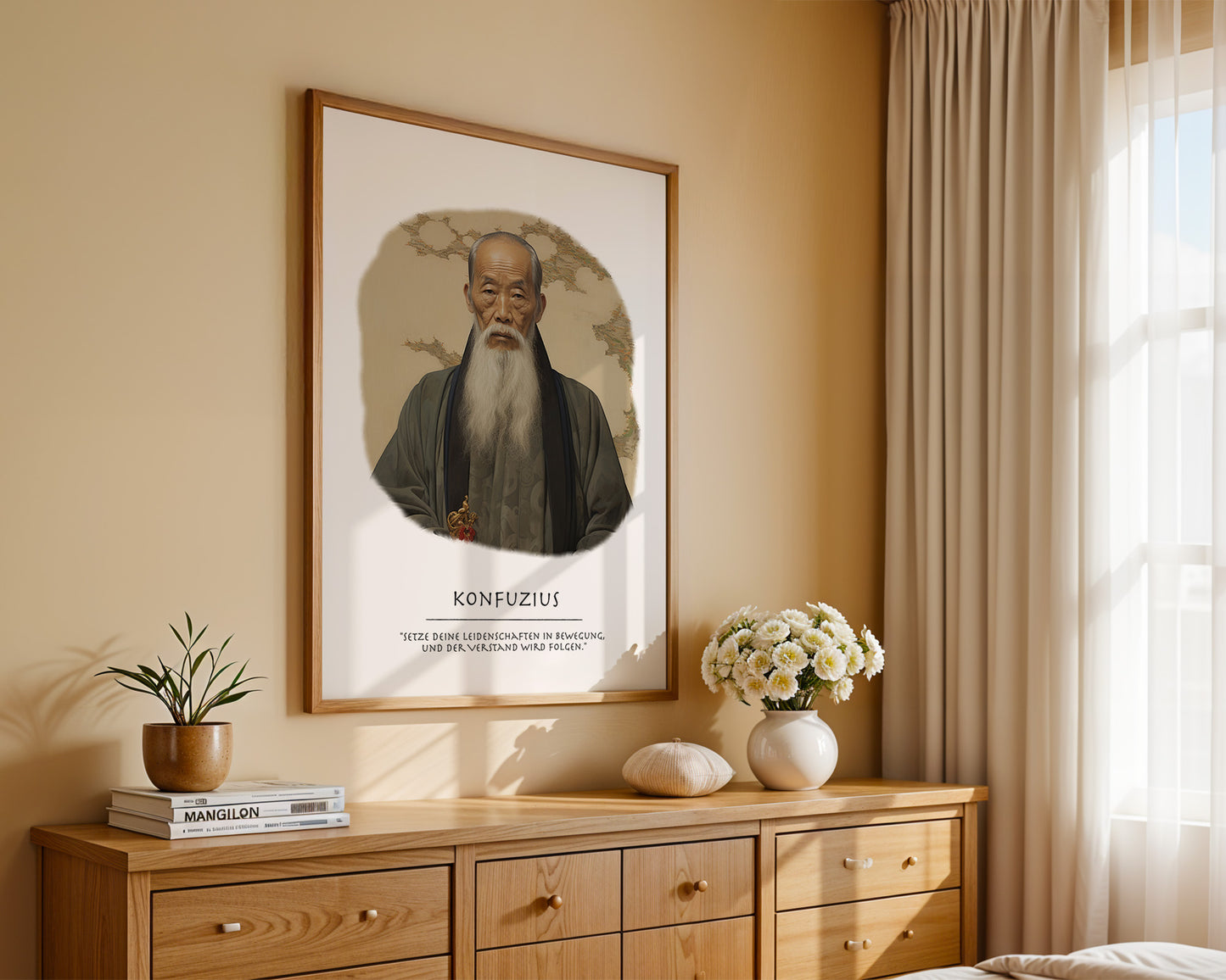 Konfuzius Traditionell Portrait