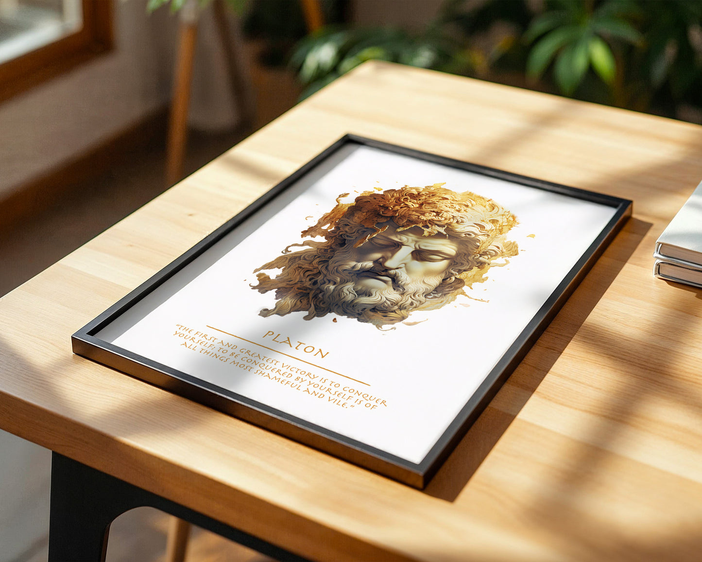 Klassische Büste Goldtextur