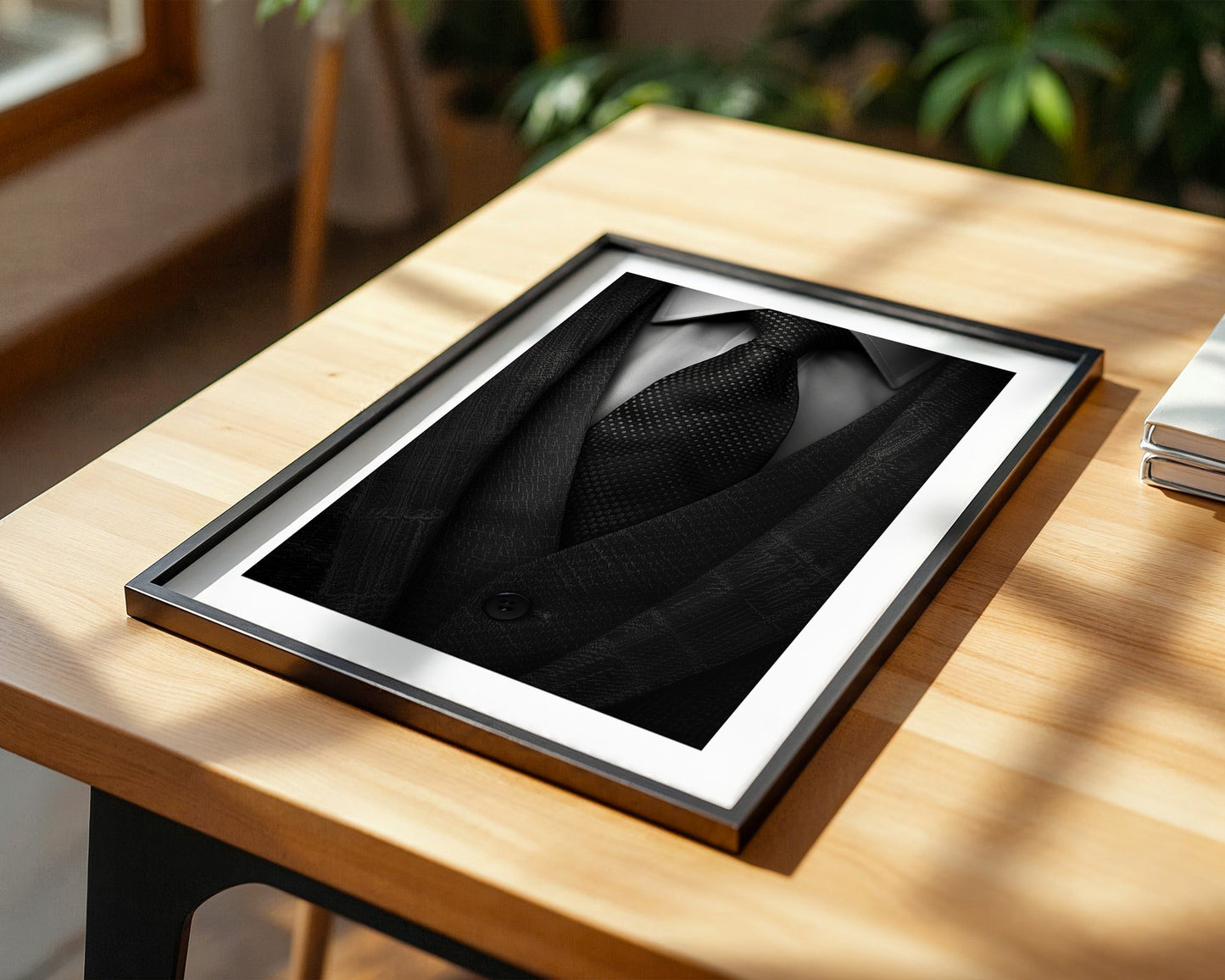 Eleganter Anzug Textur schwarz