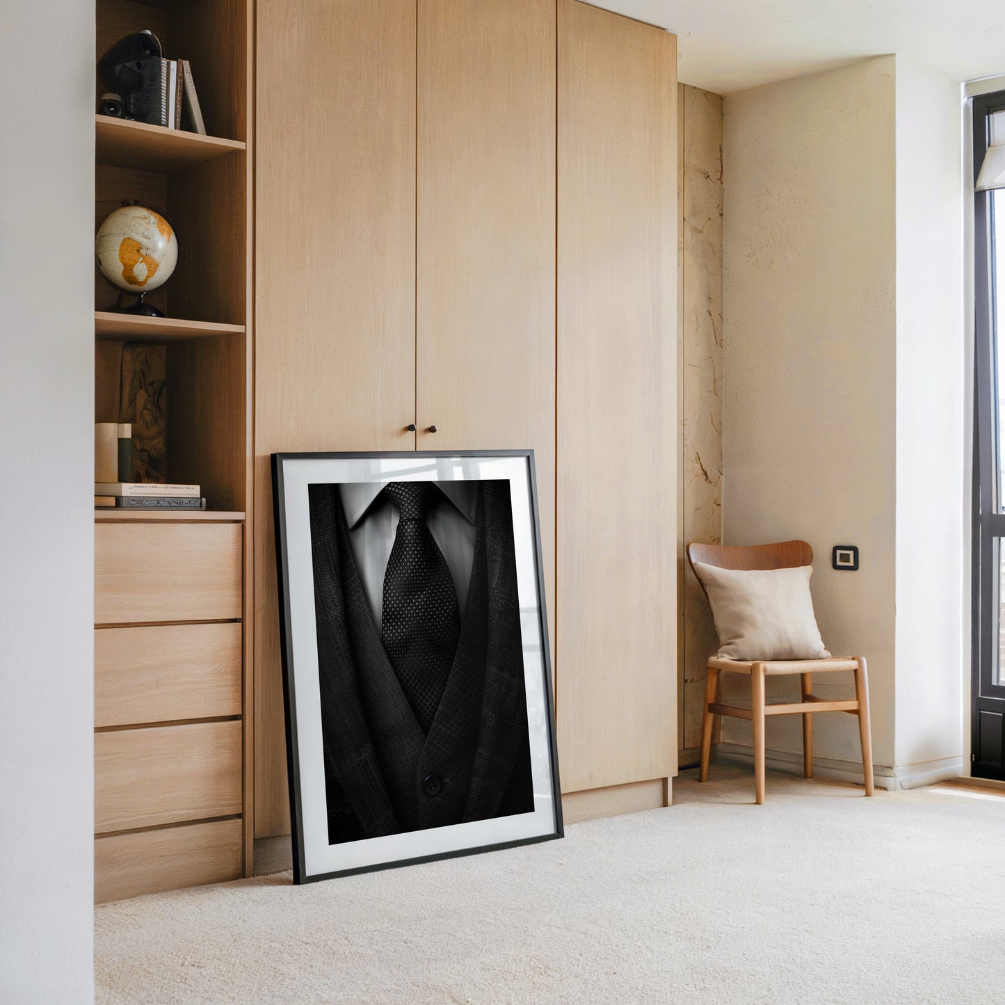 Eleganter Anzug Textur schwarz