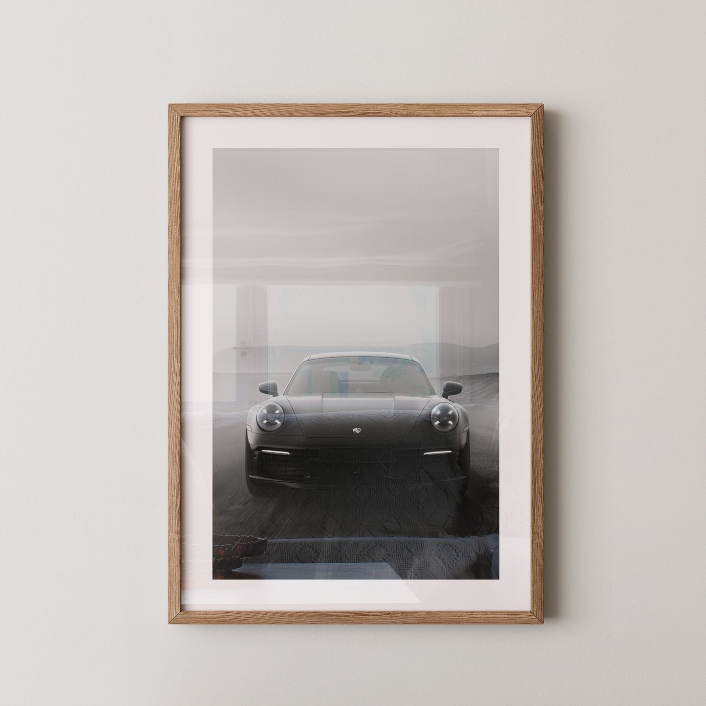 Porsche Neunelfer Frontansicht Schwarz