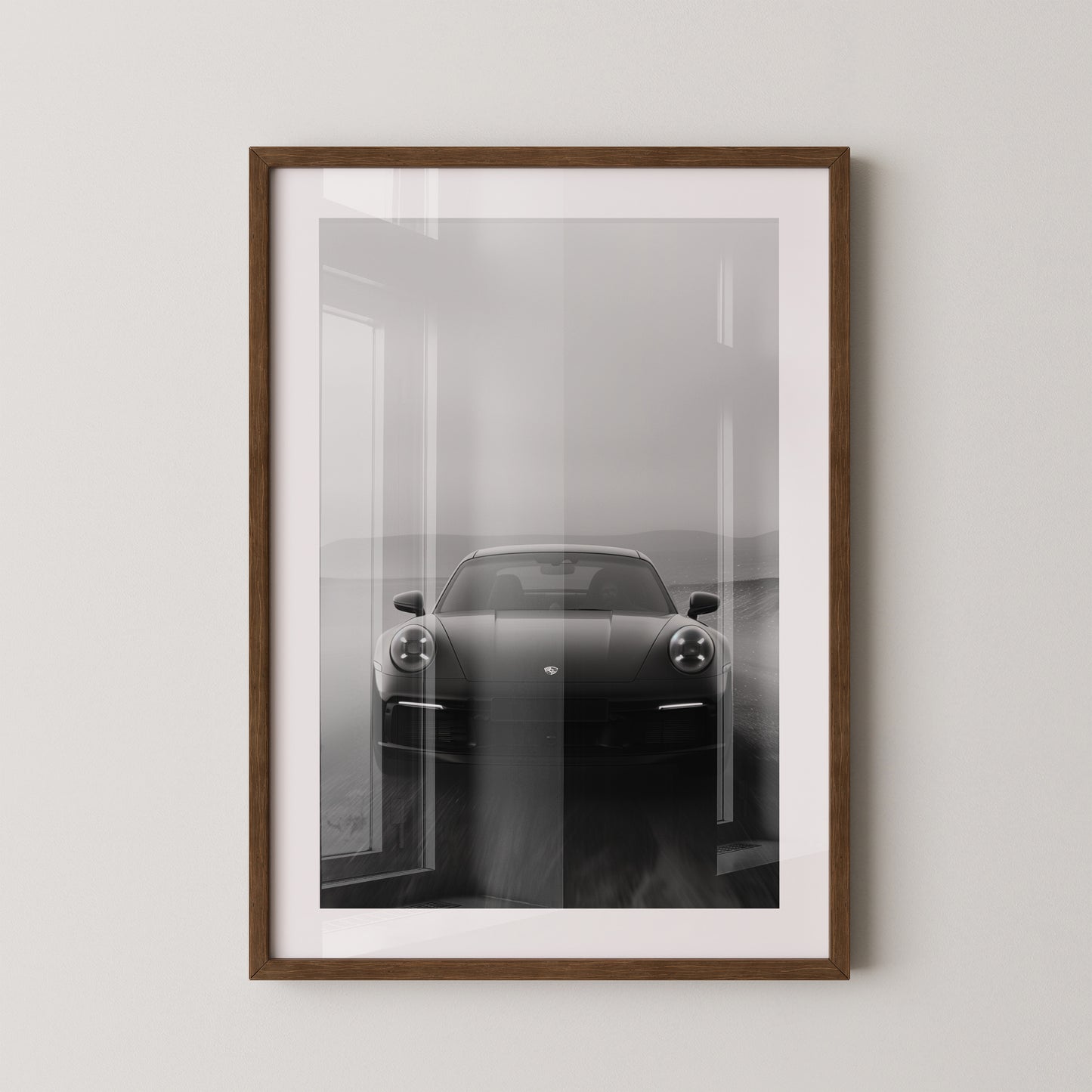 Porsche Neunelfer Frontansicht Schwarz