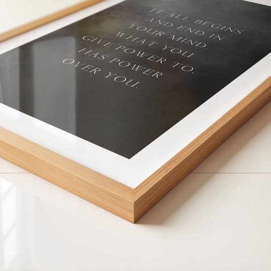 Nebel Zitat Schwarzweiß