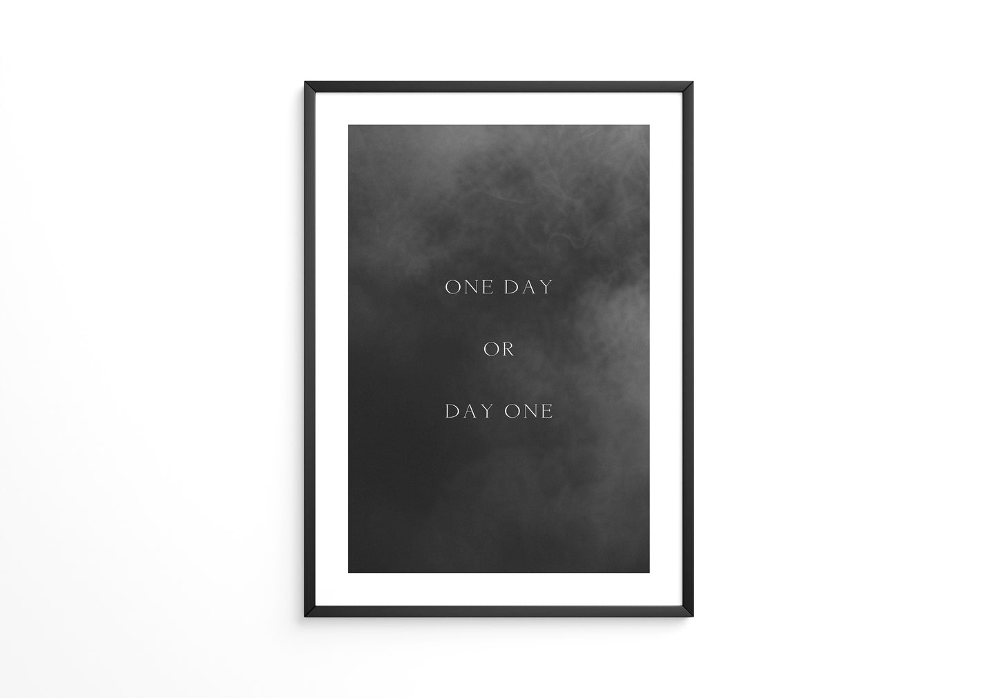 Nebel Zitat minimalistisch