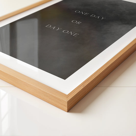 Nebel Zitat minimalistisch