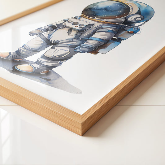 Astronaut Comic-Stil Farbig