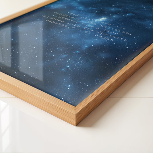 Sternenhimmel Zitat Universum Blau