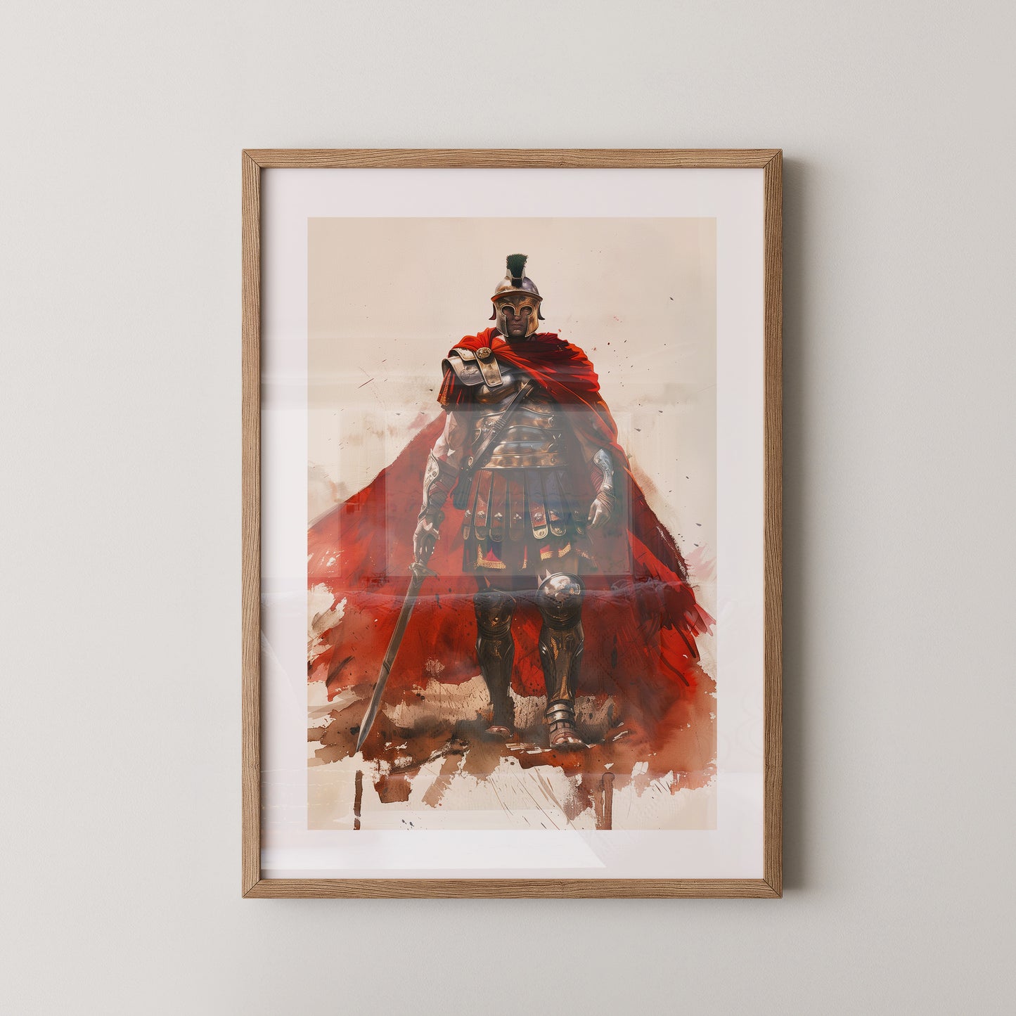 Römischer Soldat roter Umhang
