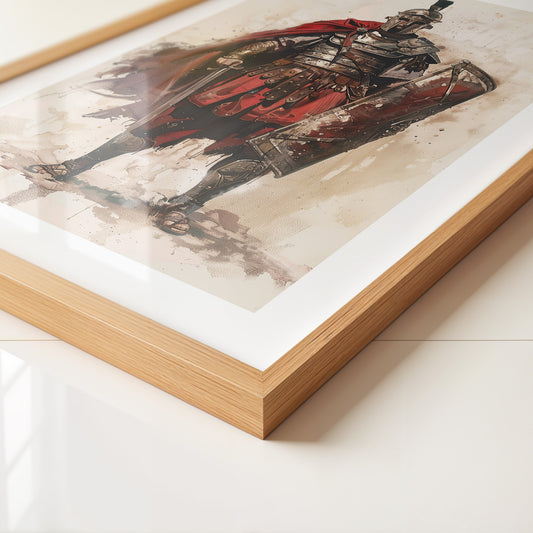 Römischer Soldat Roter Umhang