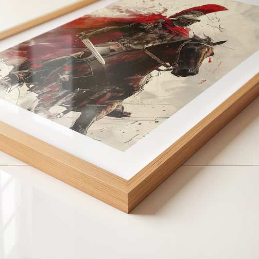 Römischer Krieger Rotmalerei